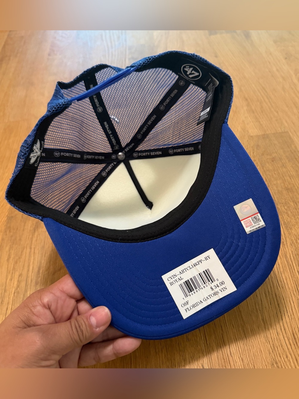 47 Blue University of Florida Gators The Swamp Mesh Trucker Hat NEW - Picture 4 of 10